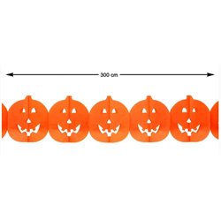 GUIRNALDA HALLOWEEN CALABAZA 300CM