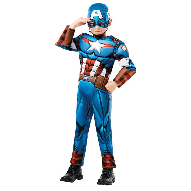 DISFRAZ CAPITAN AMERICA DELUXE INFA