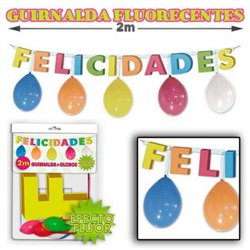 GUIRNALDA FELICIDADES FLUOR