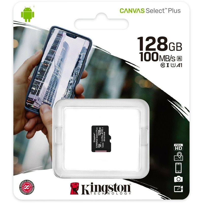 TARJETA MEMORIA 128GB 100MB/S FULL HD