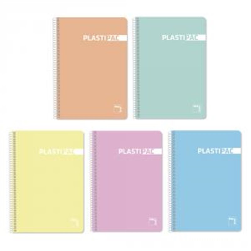 LIBRETA PLASTIPAC 80H CUADRICULA 4X4