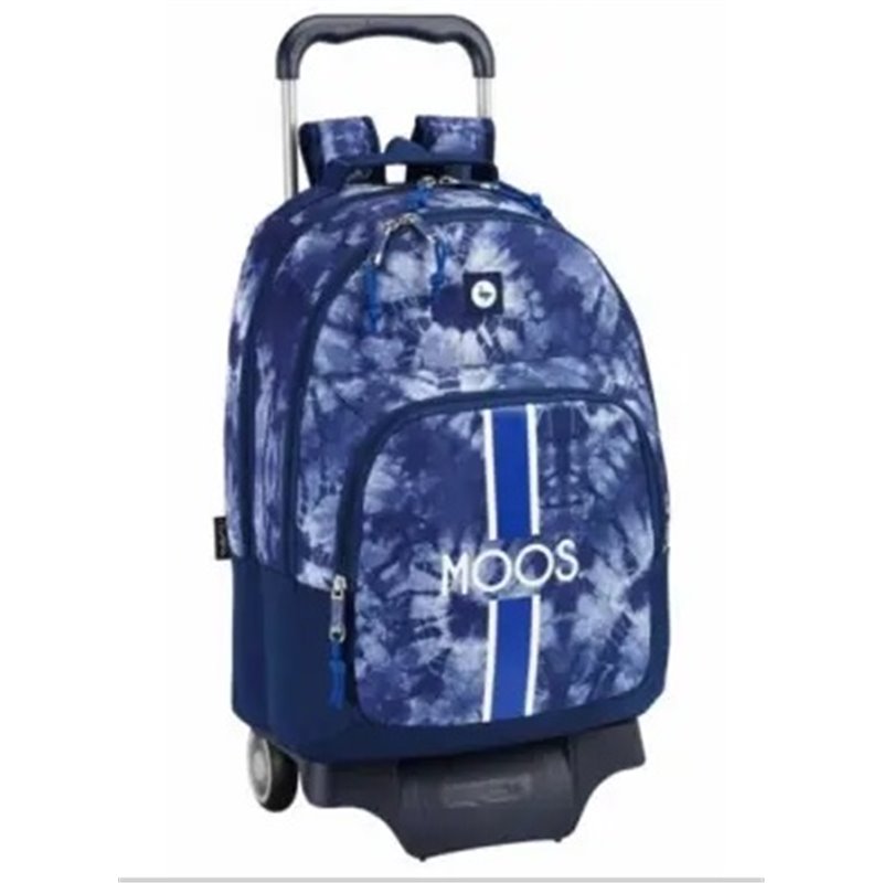 MOCHILA RUEDAS MOOS AZUL