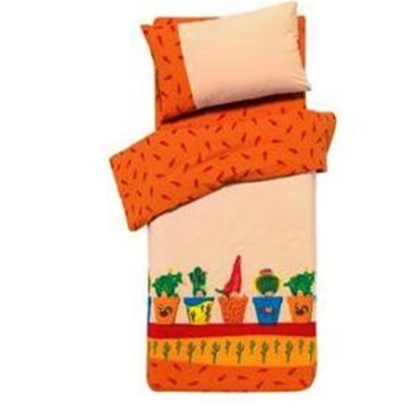 JUEGO DE FUNDA NORDICA 3 PIEZAS ANNE GEDDES CAMA DE 90 CACTUS POTS