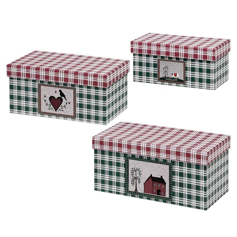 CAJA 21.5X12X10.1CM 18.9X10X8.9CM 16.5X8.3X7.6CM CARTON 3 U