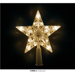 ESTRELLA PUNTA DE ARBOL LED BLANCO CALIDO