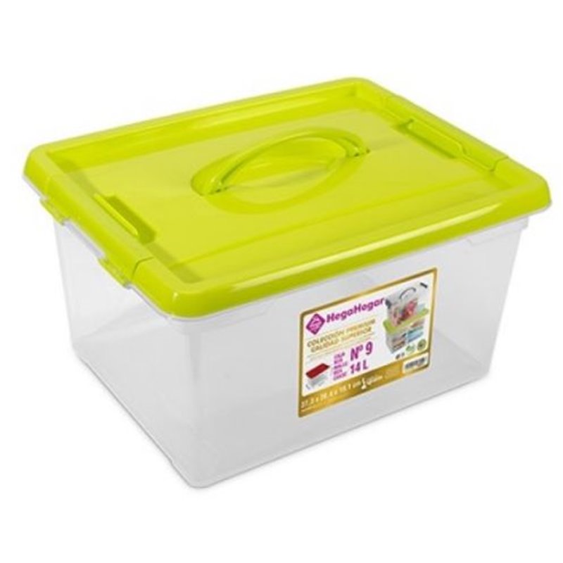 CAJA N�9 NEW BOX CON CIERRES Y ASA 14L