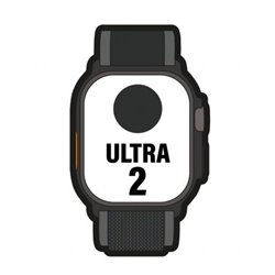 Apple Watch Ultra 2/ GPS/ Cellular/ 49mm/ Caja de Titanio Negro/ Correa Loop Trail Negro M/L