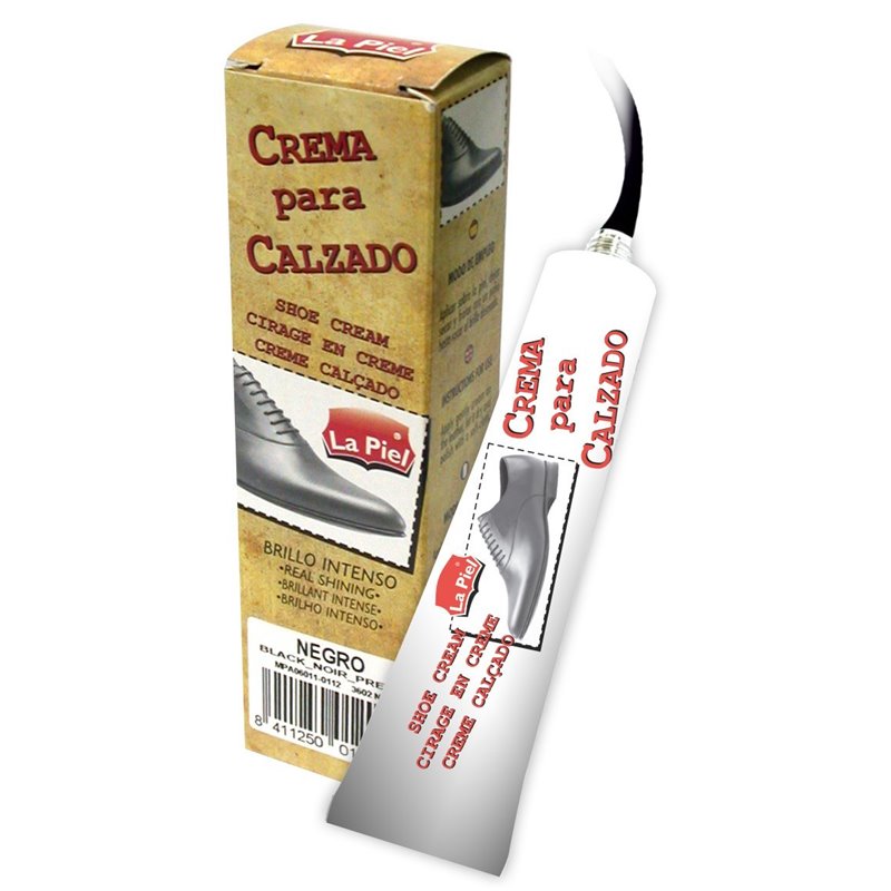 CREMA SOLIDA CALZADO NEGRO LA PIEL 50ml