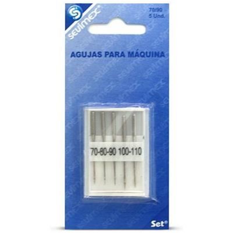 AGUJAS DE MAQUINA PLANO x5uni.