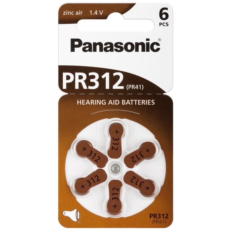 Panasonic Pilas para aud�fonos PR312 B6