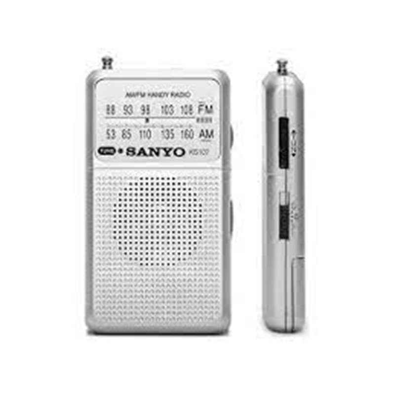 RADIO PORTATIL ALTAVOZ AM/FM PLATA SANYO KS107