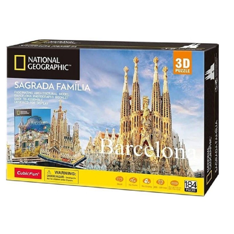 PUZZLE 3D SAGRADA FAMILIA 184 PZAS 33x20x25cm