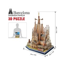 PUZZLE 3D SAGRADA FAMILIA 184 PZAS 33x20x25cm