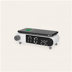 CARGADOR INALAMBRICO ALARMA CLOCK RETRO