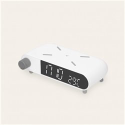 CARGADOR INALAMBRICO ALARMA CLOCK RETRO