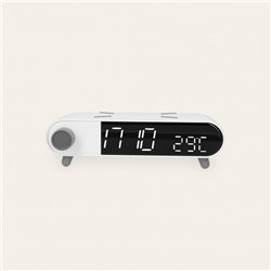 CARGADOR INALAMBRICO ALARMA CLOCK RETRO