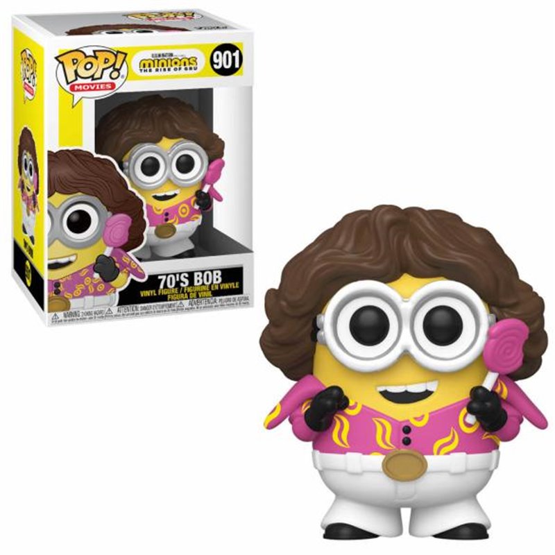 FUNKO POP MOVIES! 70S BOB 901 - MINIONS THE RISE OF GRU