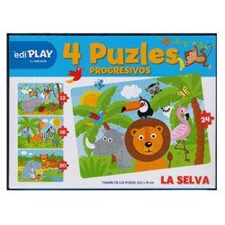 PUZZLE PROGRESIVOS x 4 LA SELVA