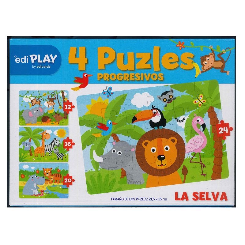 PUZZLE PROGRESIVOS x 4 LA SELVA