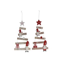 COLGANTE ARBOL XMAS C/ANGEL 2SRT 13,5X36