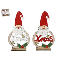 FIGURA SANTA XMAS C/BASE 2SRT 9,7X4X16,5