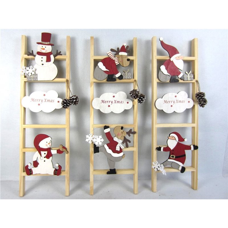 FIGURA NAVIDAD EN ESCALERA 60X18X2,5CM 3