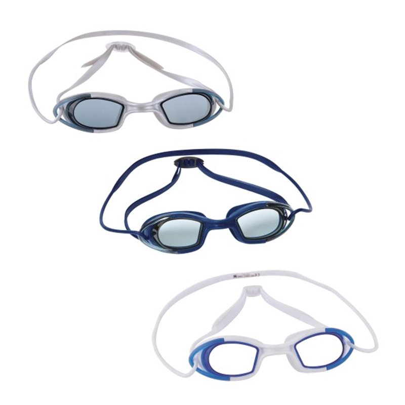 BESTWAY. GOOGLES HYDROFORCE DOMINATOR, GAFAS PARA NADAR PISCINA ADULTO, ANTI VAO, SILICONA AJUSTABLE