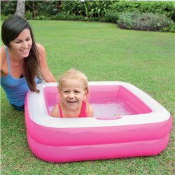 57100NP - PISCINA BEBE HINCHABLE CUADRADA 85x85x23cm-2/S