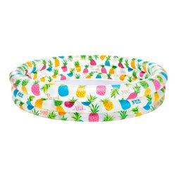 PISCINA HINCHABLE 3 AROS PECES 132x28cm 248L-