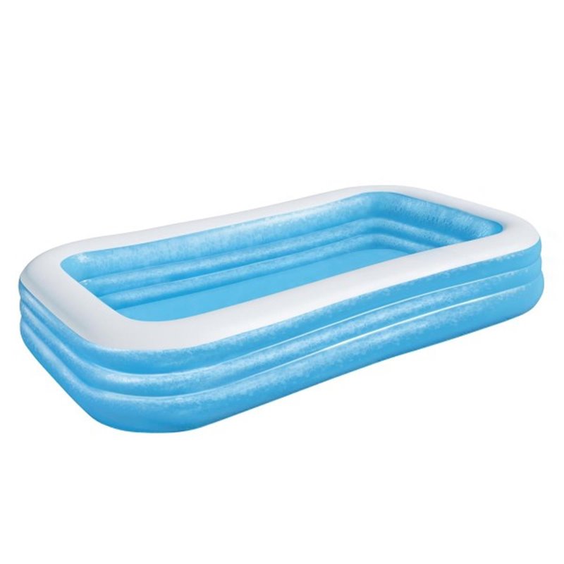 BESTWAY. PISCINA INFLABLE FAMILIAR DELUXE BLUE RECTANGULAR 305 X 183 X 56 CM. EDAD +6 A�OS