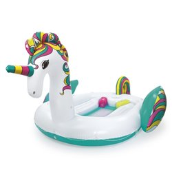 BESTWAY. UNICORNIO ISLA GIGANTE INFLABLE 469 X 367 X 277 CM