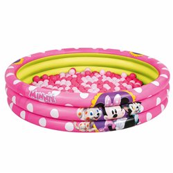 BESTWAY. MINNIE. PISCINA INFLABLE 3 ANILLOS CON BOLAS DE COLORES. �122 X 25 CM.