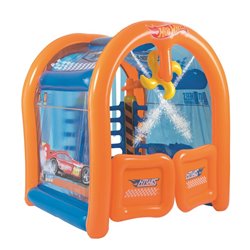 BESTWAY. HOTWHEELS. JUEGO INFLABLE DE CENTRO DE LAVADO DE COCHES 191X173X203 CM