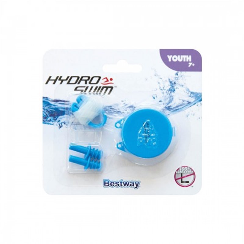 BESTWAY. HYDRO-SWIM. SET NATACI�N PARA NARIZ Y OIDOS, EDAD: +7 A�OS