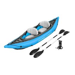 BESTWAY. HYDRO-FORCE. KAYAK INFLABLE DOBLE COVE CHAMPION X2. 331 X 88 CM. CON REMOS Y BOMBA DE MANO