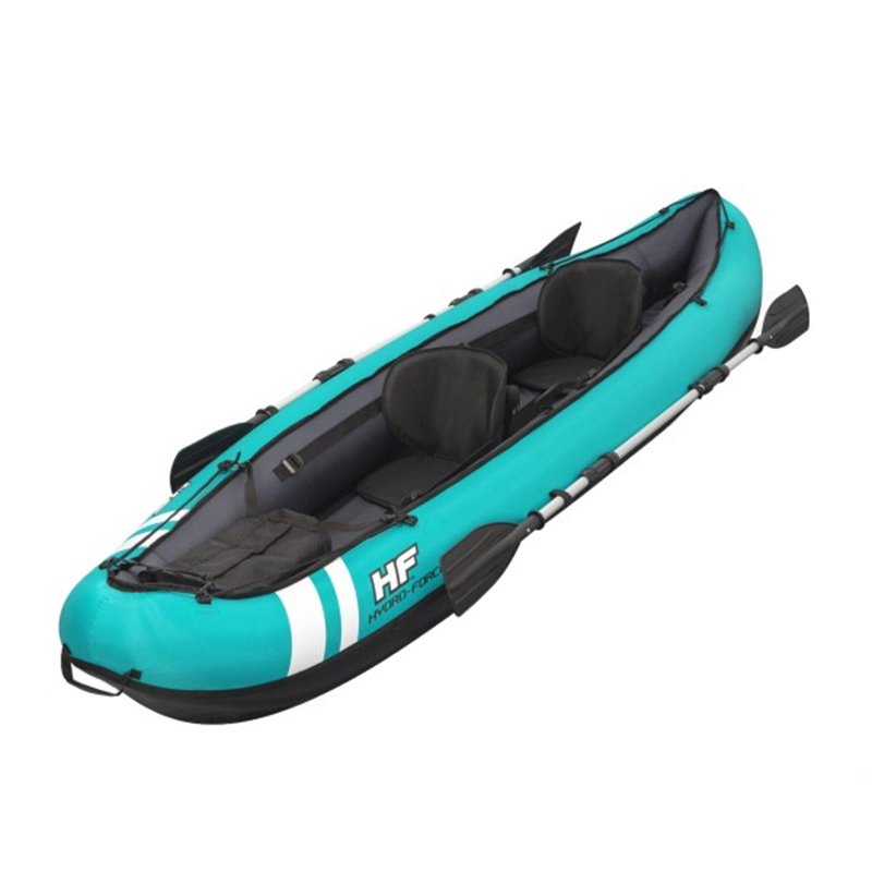 BESTWAY. HYDRO-FORCE. KAYAK DOBLE INFLABLE VENTURA. 330 X 94 CM. INCLUYE 2 REMOS DE DOS PALAS 218 CM