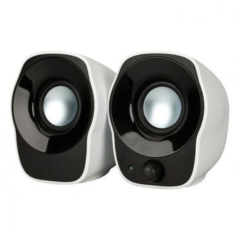 Altavoces Logitech Z120/ 1.2W/ 2.0/ Blancos