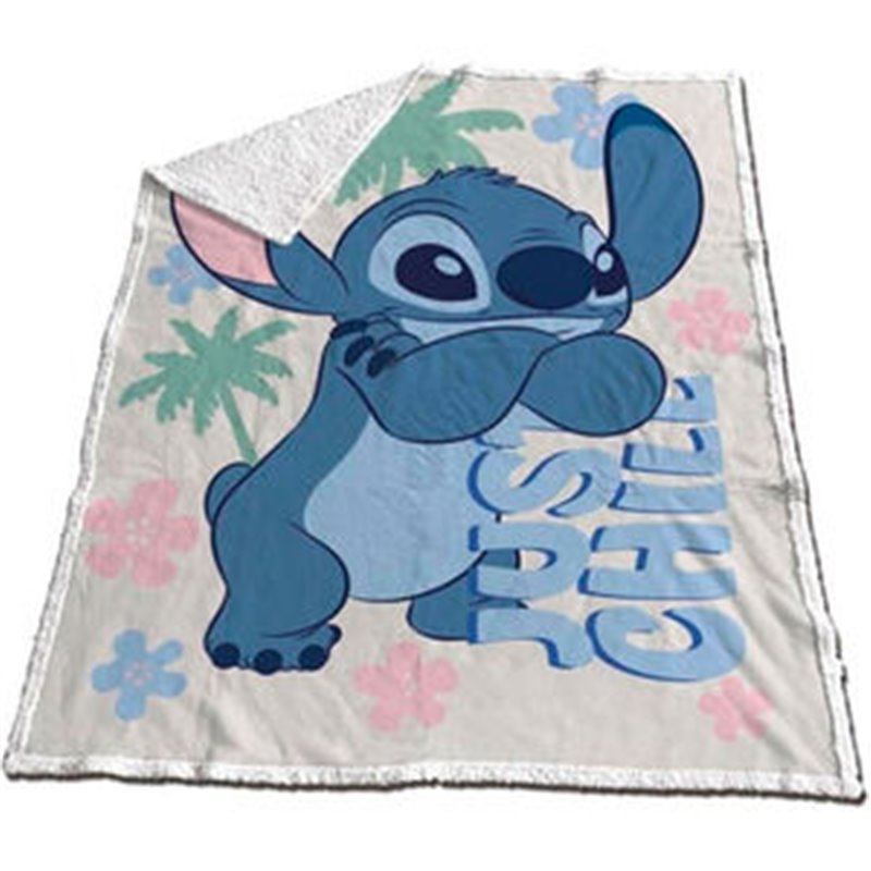 MANTA CORALINA SHERPA STITCH DISNEY 130X170CM