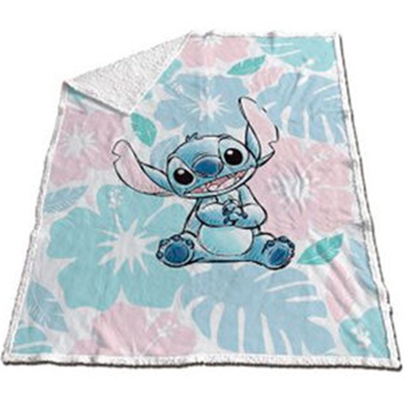 MANTA CORALINA SHERPA STITCH DISNEY 130X170CM