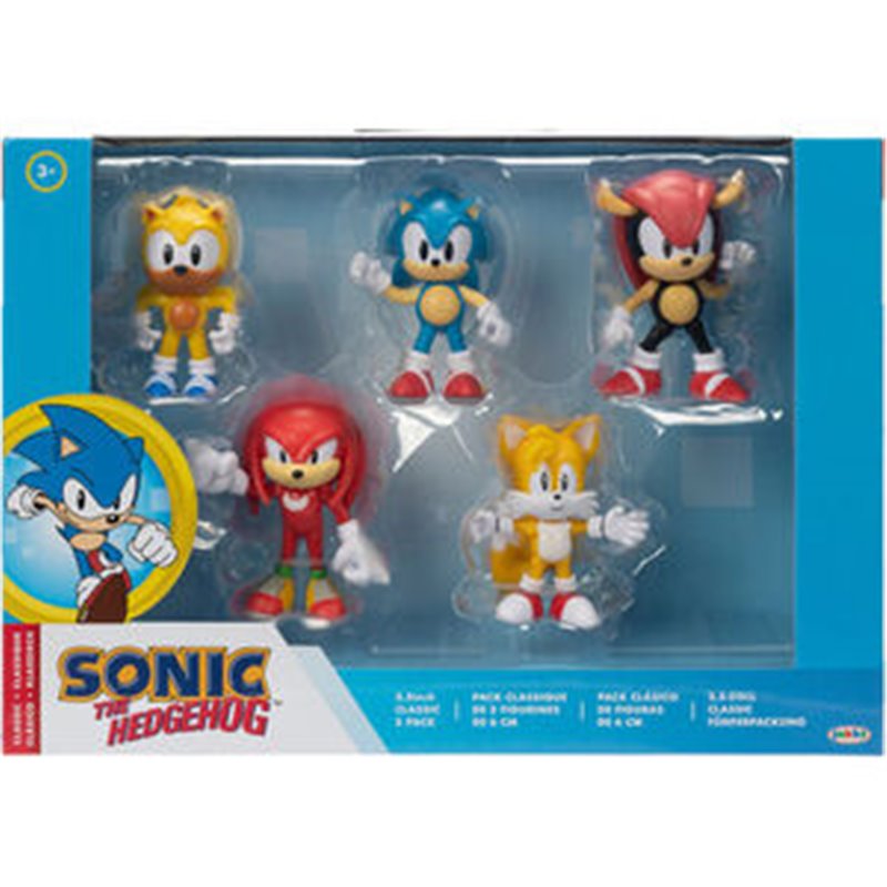 BLISTER 5 FIGURAS SONIC THE HEDGEHOG 6CM