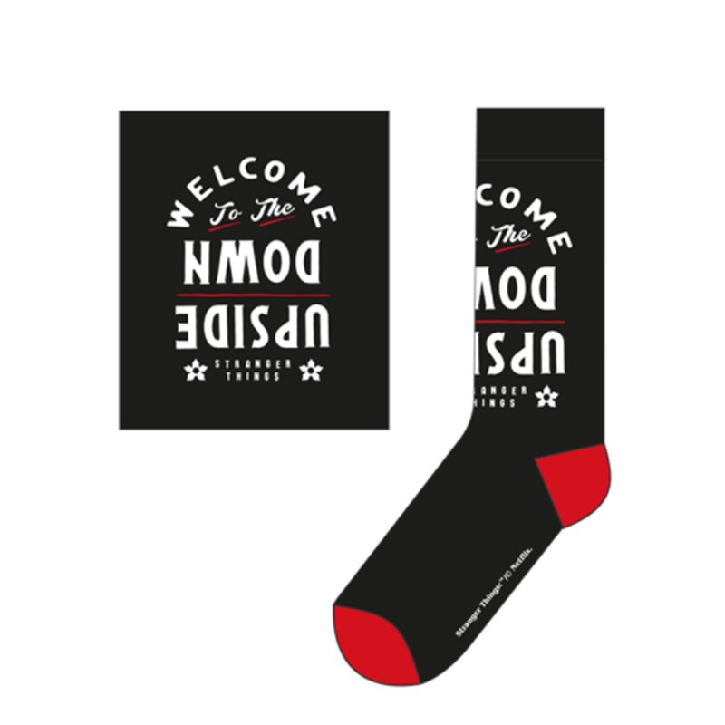 CALCETINES UPSIDE DOWN NEGRO. T.35-41 HEROES REDSTRING JW-STTG-0002-35