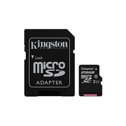 MEM MICRO SDXC 256GB KINGSTON CANVAS SELECT+ADAPT