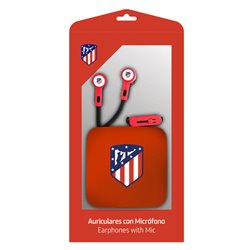 AURICULAR BOTON CON MICRO ATLETICO DE MADRID