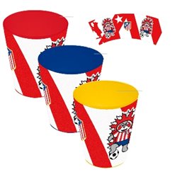 SET 3 VASOS ATLETICO DE MADRID