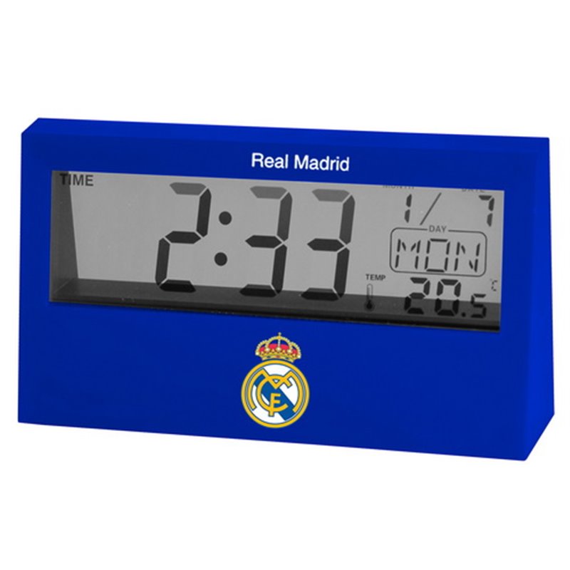 RELOJ DESPERTADOR DIGITAL REAL MADRID