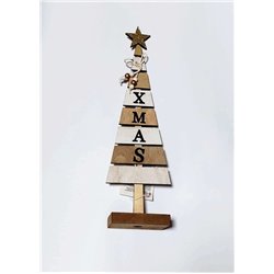 ARBOL NAVIDAD XMAS ESTRELLA ORO 10X36CM