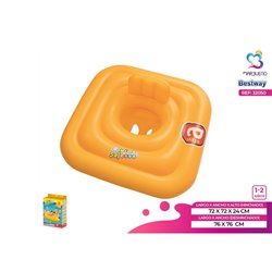 FLOTADOR 3 AROS ASIENTO BEBE 76X76 CM