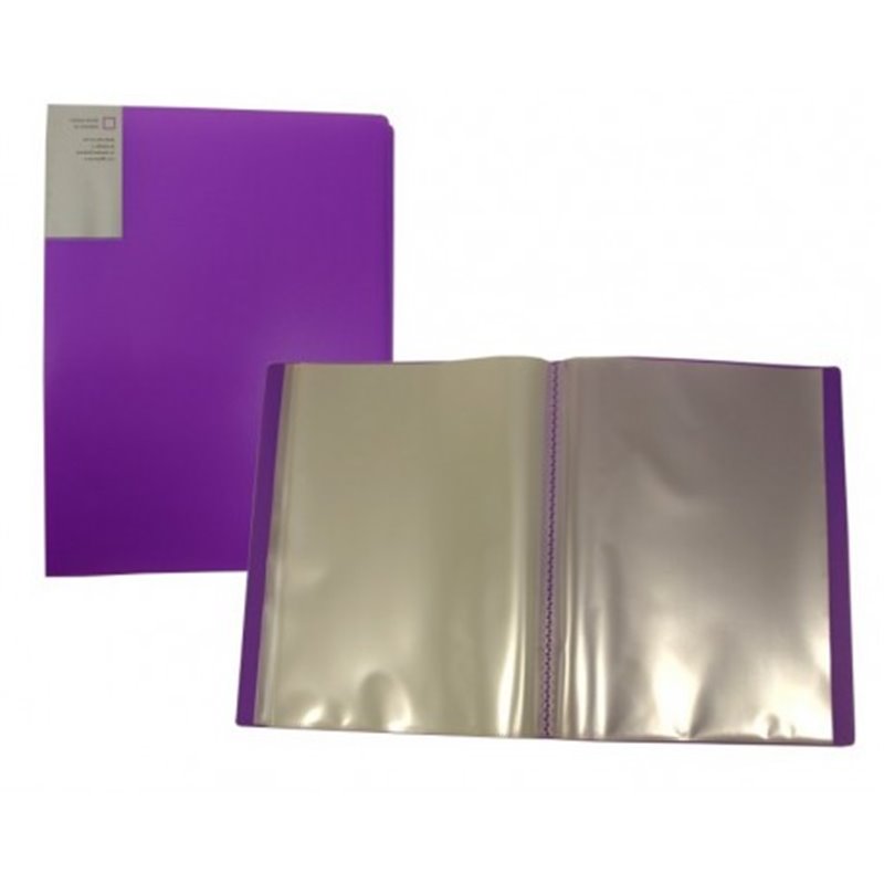 CARPETA COLORES MATE DE FUNDAS TRANSPARENTES