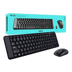 TECLADO+RATON LOGITECH MK235 WIRELESS NEGRO