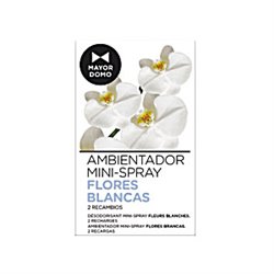 RECAMBIO AMBIENTADOR TOQUE MINI SPRAY FLORES BLANCAS 2 UNDS.